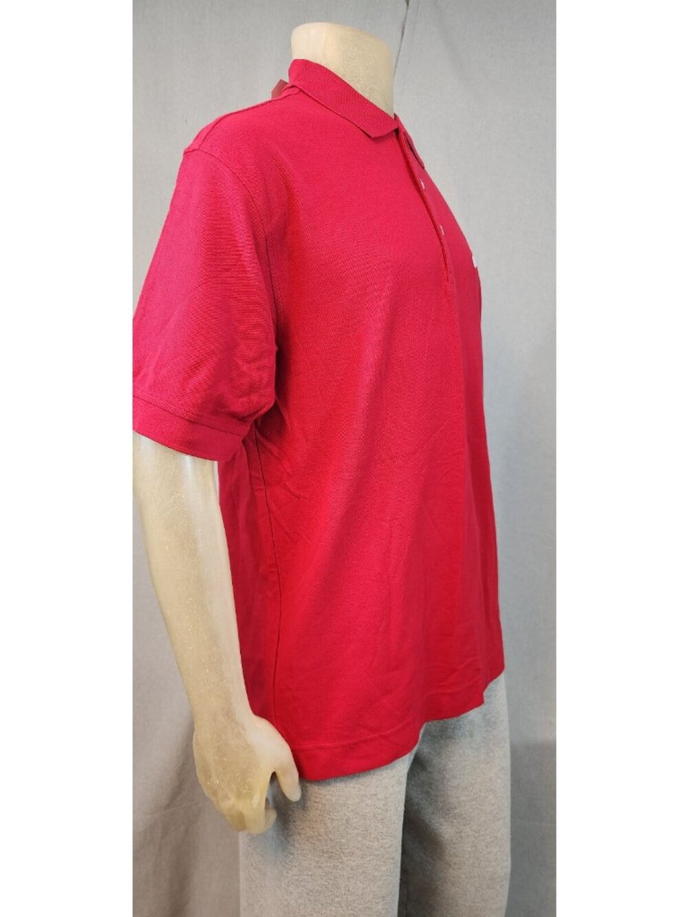 Devon & Jones MEDIUM David Brand Red Collared Short Sleeve Polo Shirt Top - Picture 4 of 7